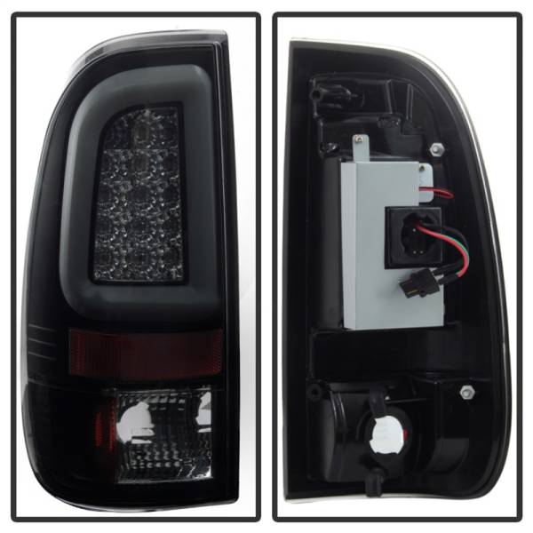 SPYDER - SPYDER 97-03 Ford F150 Stylsd. F250 V3 Lght Bar LED Tail Lights - Blk Smk ALT-YD-FF15097V3-LBLED-BSM - 5084248