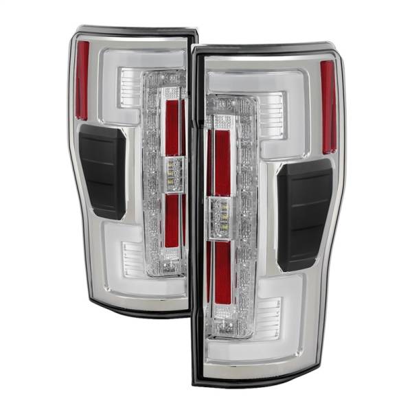 SPYDER - SPYDER 17-18 Ford F-250 Super Duty (Excl LED Models) LED Tail Lights - Chrome (ALT-YD-FS17-LED-C) - 5085573