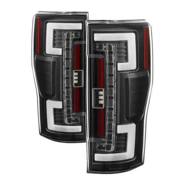 SPYDER - SPYDER 17-18 Ford F250 (w/Blind Spot Sens./LED Model Only) LED Tail Lights-Blk ALT-YD-FS17BS-LED-BK - 5085610