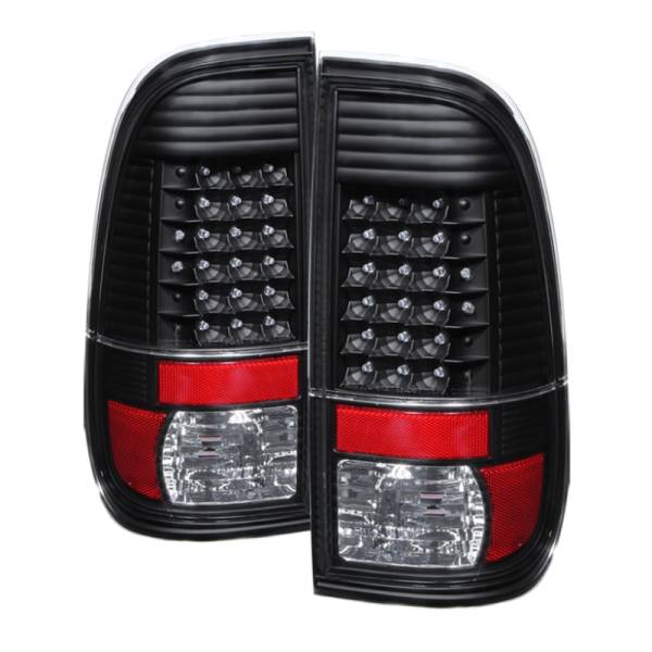 SPYDER - SPYDER Xtune Ford Super Duty 08-15 LED Tail Lights Black ALT-JH-FS08-LED-BK - 9027680