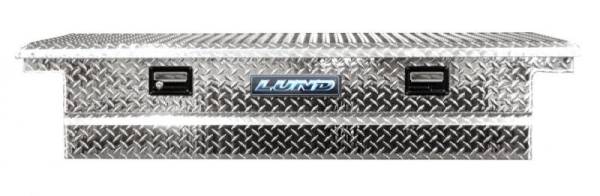 LUND - LUND 67-99 Chevy CK Ultima Low Profile Single Lid Crossover Tool Box - Brite - 9100LP