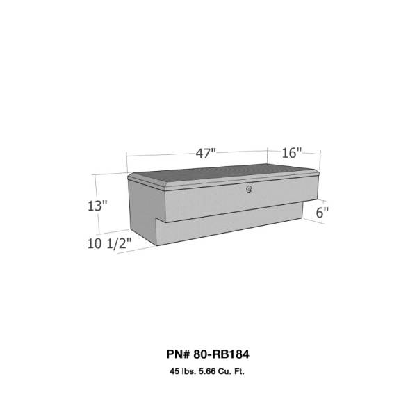 Westin - Westin/Brute LoSider Side Rail 47in Box - Aluminum - 80-RB184