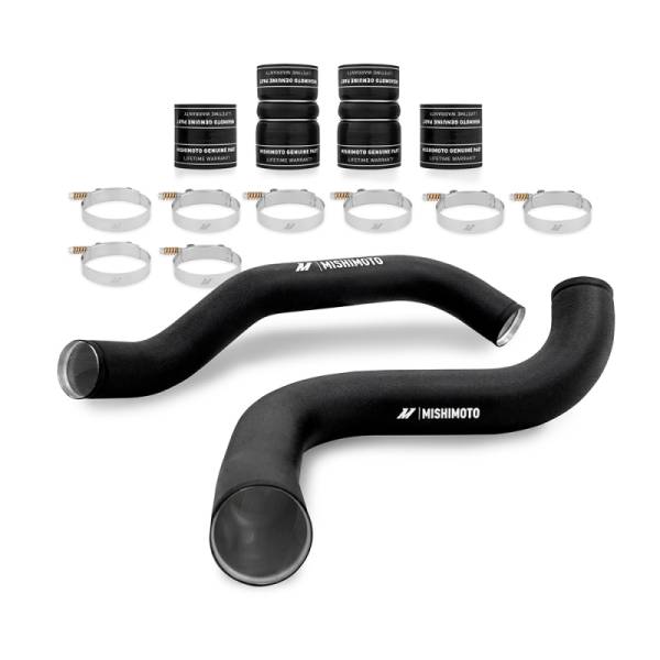 Mishimoto - Mishimoto 99-03 Ford 7.3L Powerstroke PSD Intercooler Pipe/Boot Kit - Wrinkle Black - MMICP-F2D-99KWBK