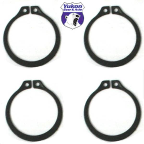 Yukon Gear & Axle - Yukon Gear & Axle (4) Full Circle Snap Rings / Fits Dana 60 733X U-Joint w/ Aftermarket Axle - YP SJ-733X-502