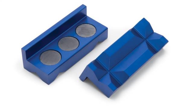 Russell - Russell Performance Blue Anodized Billet Aluminum Vice Jaws - 654420