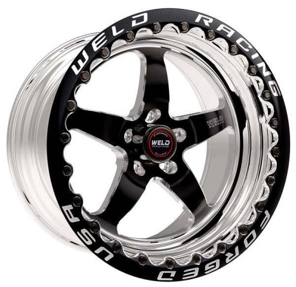 Weld - Weld S71 17x11 / 5x120mm BP / 7.2in. BS Black Wheel (High Pad) - Black Single Beadlock MT - 71HB7110N72F