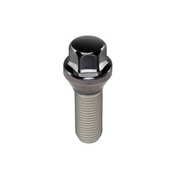 McGard - McGard Hex Lug Bolt (Cone Seat) M14X1.5 / 17mm Hex / 28.0mm Shank Length (Box of 50) - Black - 69700BK