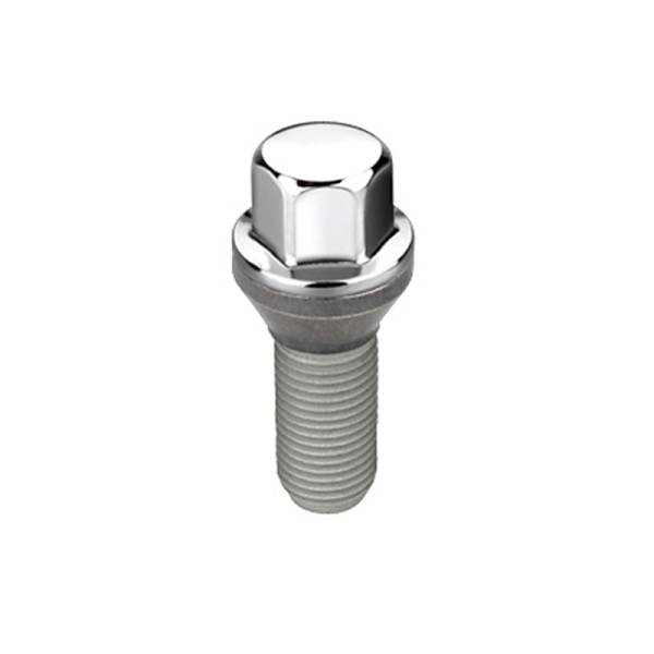 McGard - McGard Hex Lug Bolt (Cone Seat) M12X1.25 / 17mm Hex / 22.0mm Shank Length (Box of 50) - Chrome - 69732