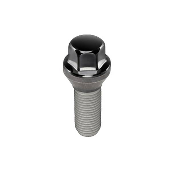 McGard - McGard Hex Lug Bolt (Cone Seat) M12X1.25 / 17mm Hex / 22.0mm Shank Length (Box of 50) - Black - 69732BK