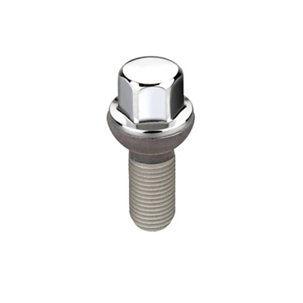 McGard - McGard Hex Lug Bolt (Radius Seat) M14X1.5 / 17mm Hex / 26.3mm Shank Length (Box of 50) - Chrome - 69818