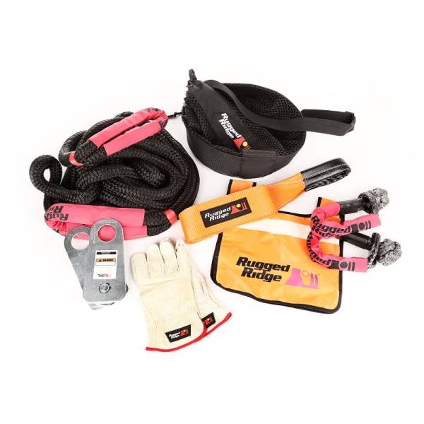 Rugged Ridge - Rugged Ridge Premium Recovery Kit with Mesh Bag - 15104.29