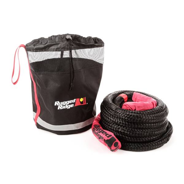 Rugged Ridge - Rugged Ridge Kinetic Recovery Rope with Cinch Storage Bag - 15104.30