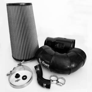 No Limit Fabrication 6.4 Cold Air Intake 08-10 Ford Super Duty Power Stroke Black Dry Filter - 64CAIBD