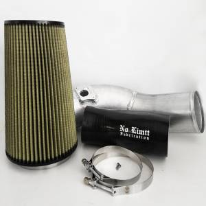 No Limit Fabrication 6.0 Cold Air Intake 03-07 Ford Super Duty Power Stroke Raw PG7 Filter - 60CAIRP