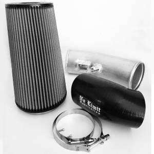 No Limit Fabrication 6.7 Cold Air Intake 11-16 Ford Super Duty Power Stroke Raw Dry Filter Stage 2 - 67CAIRD