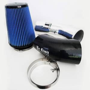 No Limit Fabrication 6.7 Cold Air Intake 11-16 Ford Super Duty Power Stroke Polished Oiled Filter Stage 1 - 67CAIPO1