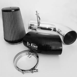 No Limit Fabrication 6.7 Cold Air Intake Polished Dry Filter 2017-Present - 67CAIPD17