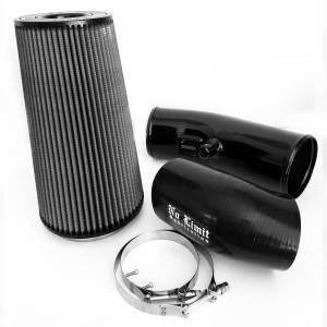 No Limit Fabrication 6.7 Cold Air Intake 11-16 Ford Super Duty Power Stroke Black Dry Filter Stage 2 - 67CAIBD