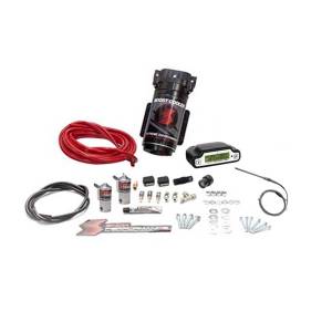 Nitrous Express Diesel Stage 3 Boost Cooler™ Water-Methanol Injection Kit RV Pusher (Red High Temp Nylon Tubing Quick-Connect Fittings) - SNO-560-T