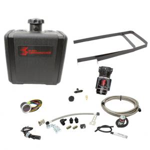 Nitrous Express Diesel Stage 2 Boost Cooler™ Water-Methanol Injection Kit Ford 7.3/6.0/6.4/6.7 Powerstroke (Stainless Steel Braided Line 4AN Fittings) - SNO-420-BRD
