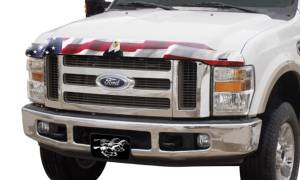 Stampede Vigilante Premium Hood Protector - American Flag w/Eagle - 2150-30
