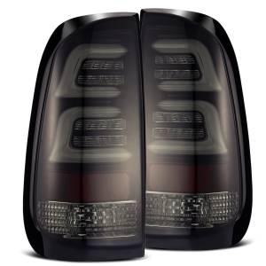 AlphaRex 97-03 Ford F150 LED Taillights Jet Black - 654010