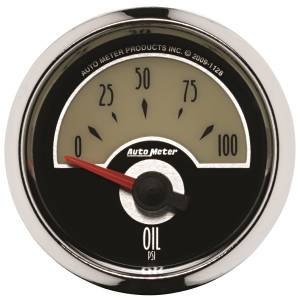 AutoMeter 2-1/16in. OIL PRESSURE,  0-100 PSI - 1128