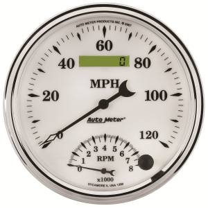 AutoMeter - AutoMeter 5in. TACHOMETER/SPEEDOMETER COMBO,  8K RPM/120 MPH - 1290 - Image 1