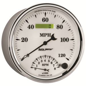 AutoMeter - AutoMeter 5in. TACHOMETER/SPEEDOMETER COMBO,  8K RPM/120 MPH - 1290 - Image 4