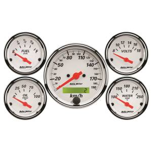 AutoMeter - AutoMeter 5 PC. GAUGE KIT,  3-1/8in./2-1/16in. - 1302-M - Image 1