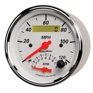 AutoMeter - AutoMeter 3-3/8in. TACHOMETER/SPEEDOMETER COMBO,  8K RPM/120 MPH - 1381 - Image 2