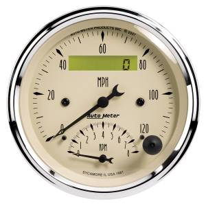 AutoMeter - AutoMeter 3-3/8in. TACHOMETER/SPEEDOMETER COMBO,  8K RPM/120 MPH - 1881 - Image 1