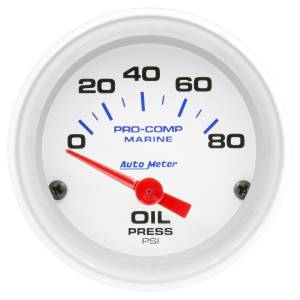 AutoMeter 2-1/16in. OIL PRESSURE,  0-80 PSI - 200744