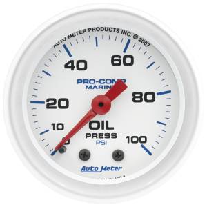 AutoMeter 2-1/16in. OIL PRESSURE,  0-100 PSI - 200790