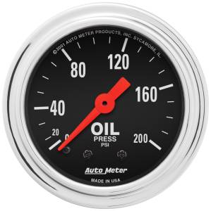 AutoMeter 2-1/16in. OIL PRESSURE,  0-200 PSI - 2422