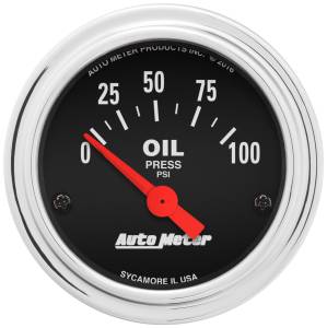 AutoMeter 2-1/16in. OIL PRESSURE,  0-100 PSI - 2522