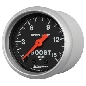 AutoMeter - AutoMeter 2-1/16in. BOOST,  0-15 PSI - 3302 - Image 2