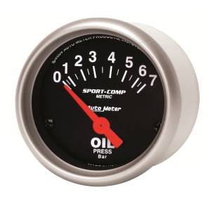 AutoMeter - AutoMeter 2-1/16in. OIL PRESSURE,  0-7 BAR - 3327-M - Image 2