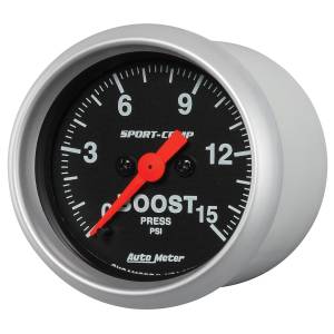 AutoMeter - AutoMeter 2-1/16in. BOOST,  0-15 PSI - 3350 - Image 2