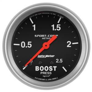 AutoMeter 2-5/8in. BOOST,  0-2.5 KG/CM2 - 3404-J