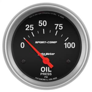 AutoMeter 2-5/8in. OIL PRESSURE,  0-100 PSI - 3522