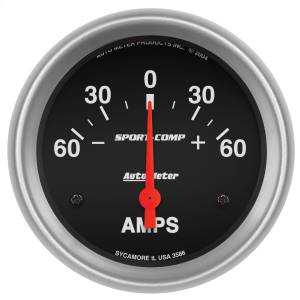 AutoMeter 2-5/8in. AMMETER,  60-0-60 AMPS - 3586