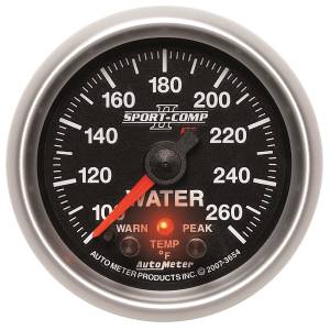 AutoMeter - AutoMeter 2-1/16in. WATER TEMPERATURE,  100-260 deg.F - 3654 - Image 1