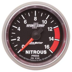 AutoMeter 2-1/16in. NITROUS PRESSURE,  0-1600 PSI - 3674
