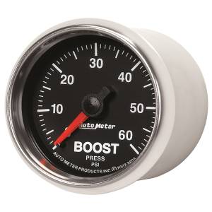 AutoMeter - AutoMeter 2-1/16in. BOOST,  0-60 PSI - 3805 - Image 2