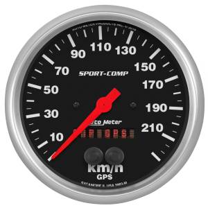AutoMeter 5in. SPEEDO,  225 km/h - 3983-M