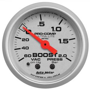 AutoMeter 2-1/16in. BOOST/VACUUM,  60 CM/HG-2.0 BAR - 4303-M