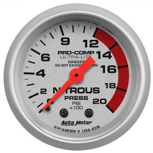 AutoMeter 2-1/16in. NITROUS PRESSURE,  0-2000 PSI - 4328