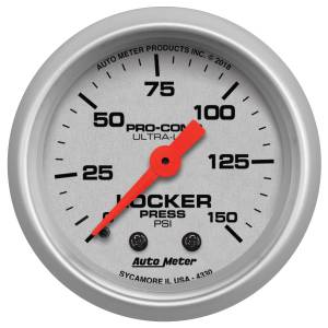 AutoMeter 2-1/16in. AIR LOCKER PRESSURE,  0-150 PSI - 4330