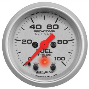 AutoMeter 2-1/16in. FUEL PRESSURE,  0-100 PSI - 4371